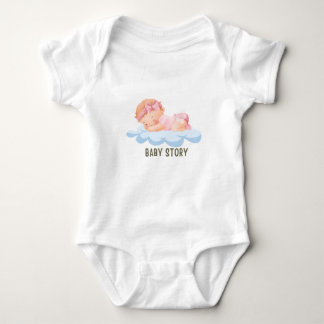 Baby Story Baby schlafen Wolken Baby Body Anzugs Strampler