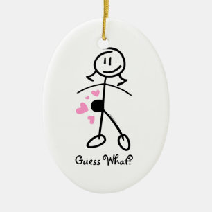 Baby-Stoß-Stock-Mama-personalisierte Verzierung Keramik Ornament