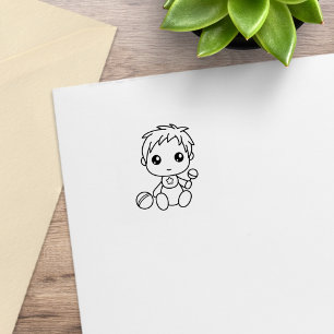 Baby-Strampler 1x1 Gummistempel