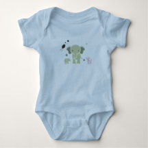Baby-Strampler weißer Elefant