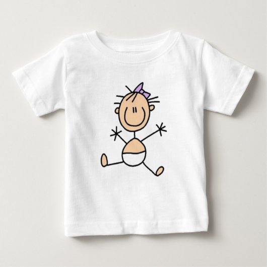 Baby Strichmännchen Baby T-shirt (Vorderseite)