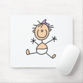 Baby Strichmännchen Mousepad (Mit Mouse)