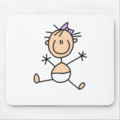 Baby Strichmännchen Mousepad (Vorne)