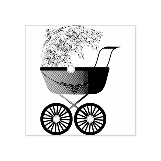 Baby Stroller Carriage Gummistempel (Prägung)