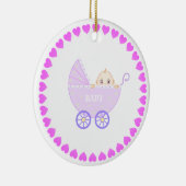 Baby Stroller Keramik Ornament (Rechts)