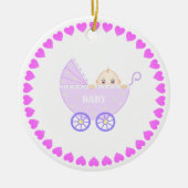 Baby Stroller Keramik Ornament (Vorne)