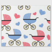 Baby Stroller mit LIEBE Geschenkpapier (Flach)