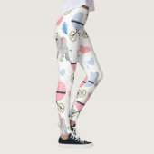 Baby Stroller Stork Pink & Blue Elephant Leggings (Rechts)