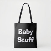 Baby Stuff Black and White Tasche (Vorderseite)