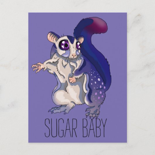 Baby Sugar Glider Postkarte (Vorderseite)