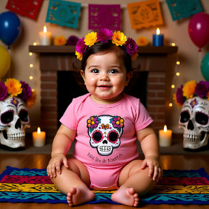 🌹 Baby Sugar Skull mit 🌹 Strampler