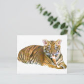 Baby Sumatran Cub_ Postkarte (Stehend Vorderseite)