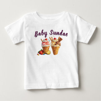 Baby Sundae Personalisiertes Eis-T-Shirt | Süß T-shirt