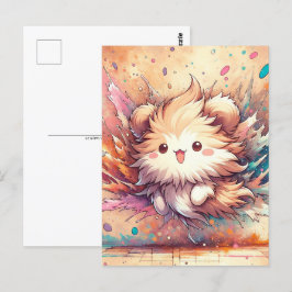 Baby, süße Tier Eichhörnchen, Postüberquerung Postkarte