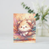 Baby, süße Tier Eichhörnchen, Postüberquerung Postkarte (Stehend Vorderseite)