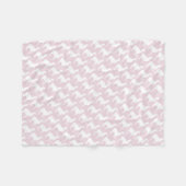 Baby Swaddle Pink White Lama and Arrow Pattern Fleecedecke (Vorderseite (Horizontal))
