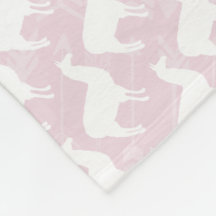 Baby Swaddle Pink White Lama and Arrow Pattern
