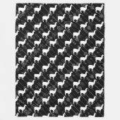 Baby Swaddle Schwarz-weiß Llama Arrow Muster Fleecedecke (Vorderseite)