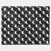 Baby Swaddle Schwarz-weiß Llama Arrow Muster Fleecedecke (Vorderseite (Horizontal))