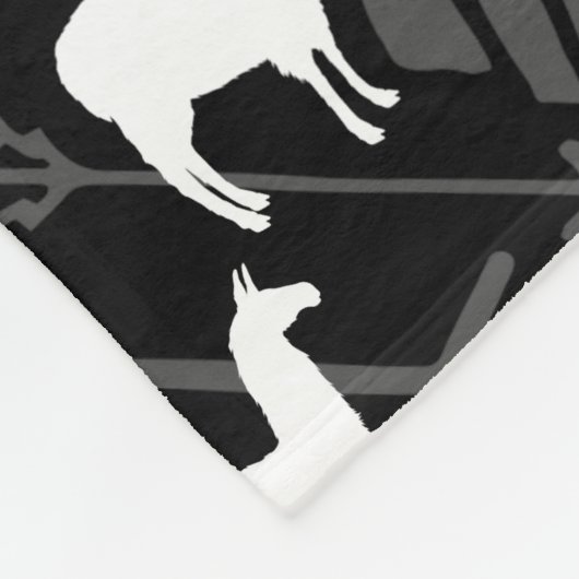 Baby Swaddle Schwarz-weiß Llama Arrow Muster Fleecedecke (Ecke)