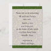 Baby Swans Baby Dusche Einladung (Rückseite)