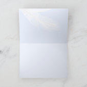 Baby Swans & Federn Blank geklappte Grußkarte Karte (Innenseite)