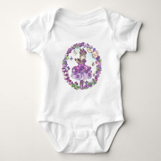 Baby Sweet Violet Strampler (Vorderseite)
