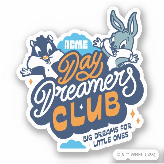 Baby SYLVESTER™ & BUGS BUNNY™ Day Dreamers Club Aufkleber (Vorderseite)