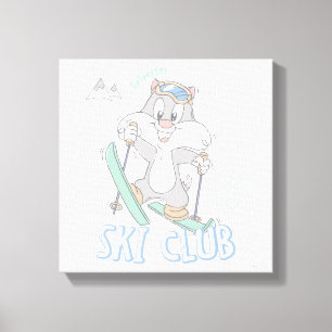 Baby SYLVESTER™ Ski Club Leinwanddruck