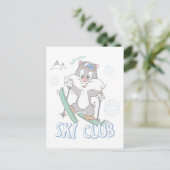 Baby SYLVESTER™ Ski Club Postkarte (Stehend Vorderseite)