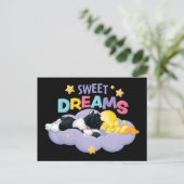 Baby SYLVESTER™ und TWEETY™ | Sweet Dreams Einladungspostkarte (Stehend Vorderseite)