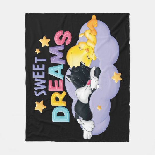 Baby SYLVESTER™ und TWEETY™ | Sweet Dreams Fleecedecke (Vorderseite)
