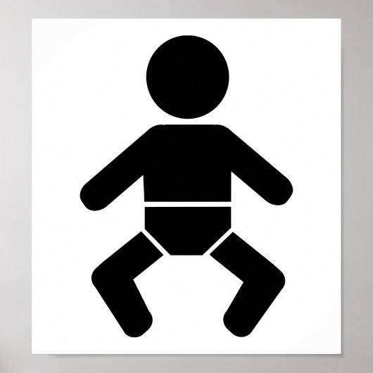 Baby-Symbol Poster (Vorne)