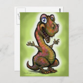 Baby T-Rex Postkarte (Vorne/Hinten)