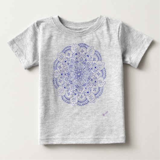 Baby-T - Shirt des Mandala-5 (Vorderseite)