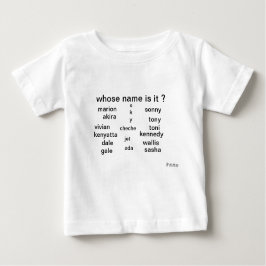 Baby-T - Shirt, dessen Name es ist? durch Baby T-shirt