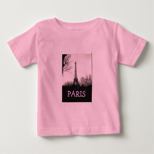 Baby-T - Shirt-/Eiffel-Turm Baby T-shirt (Vorderseite)