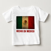 Baby-T - Shirt - Flagge Hecho en Mexiko (Vorderseite)