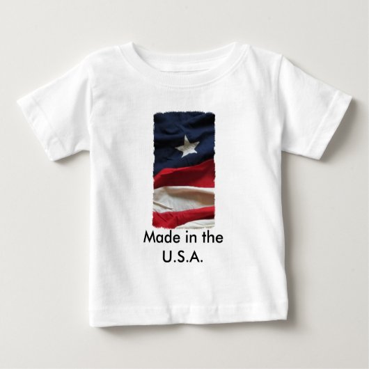 Baby-T-Shirt ~ hergestellt im USA Baby T-shirt (Vorderseite)
