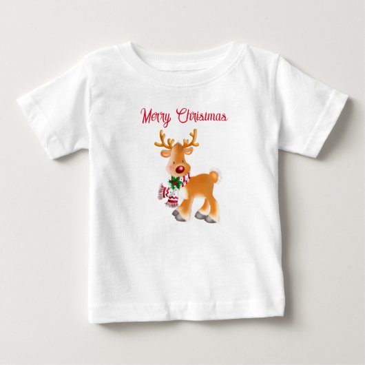 Baby T - Shirt Holiday Rudolph (Vorderseite)