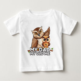 Baby T - Shirt : Mein Vater My Old Me (weiß)