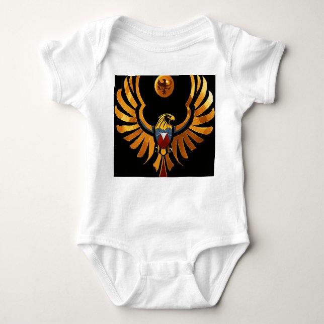 "Baby T - Shirt mit Crystal Eagle Design (Vorderseite)