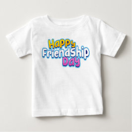Baby-T-Shirt mit dem Logo "Happy Friendship Day" Baby T-shirt