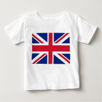 Baby T - Shirt mit der Flagge des Vereinigten Köni