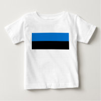 Baby T - Shirt mit der Flagge Estlands