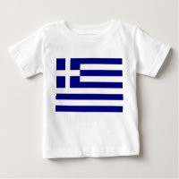 Baby T - Shirt mit der Flagge Griechenlands