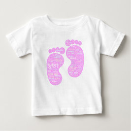 Baby-T - Shirt mit einer Word-Cloud