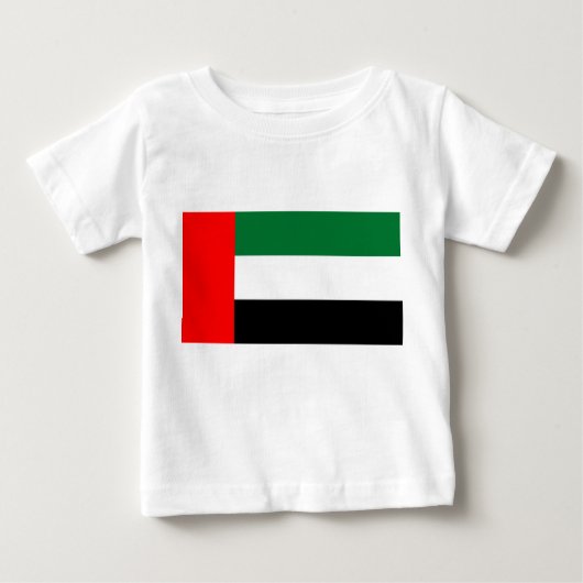 Baby T - Shirt mit Fahne in den Vereinigten Arabis (Vorderseite)