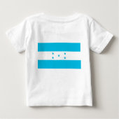 Baby T - Shirt mit Fahne von Honduras (Rückseite)