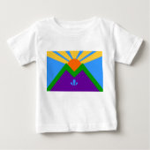 Baby T - Shirt mit Fahne von Manitou Springs (Vorderseite)